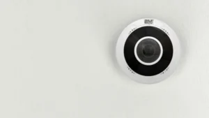 2M Technology fisheye camera mounted on ceiling