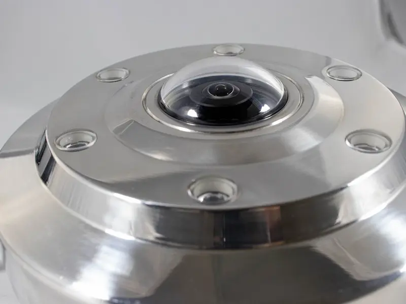 Custom explosion-proof housing made by 2M Technology for Axis M3057 camera