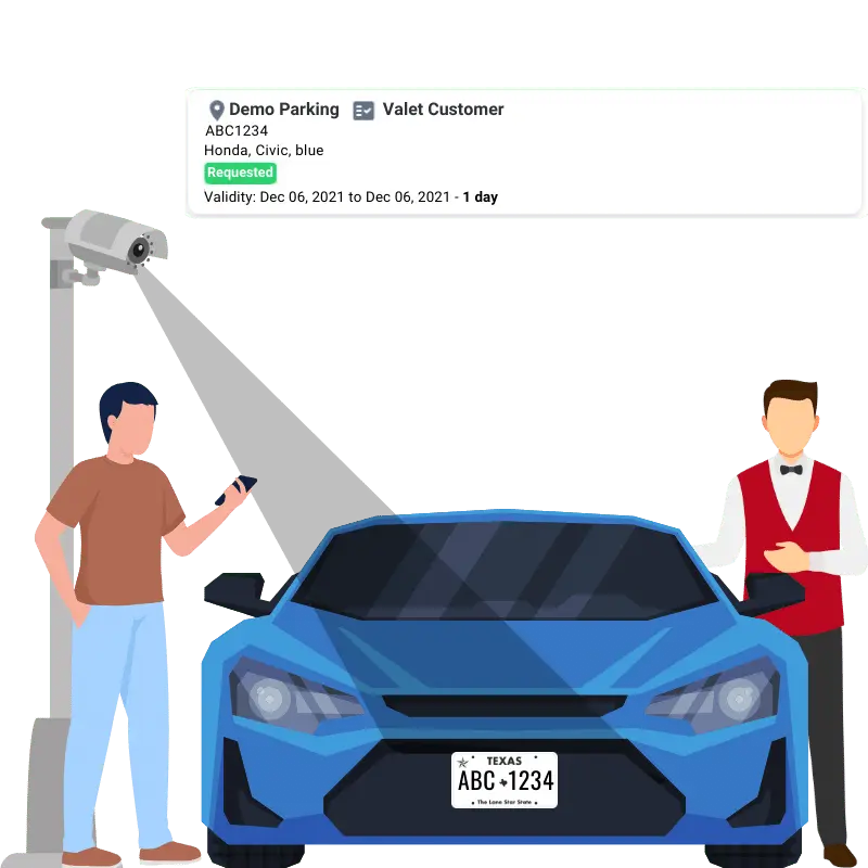 valet parking illustration