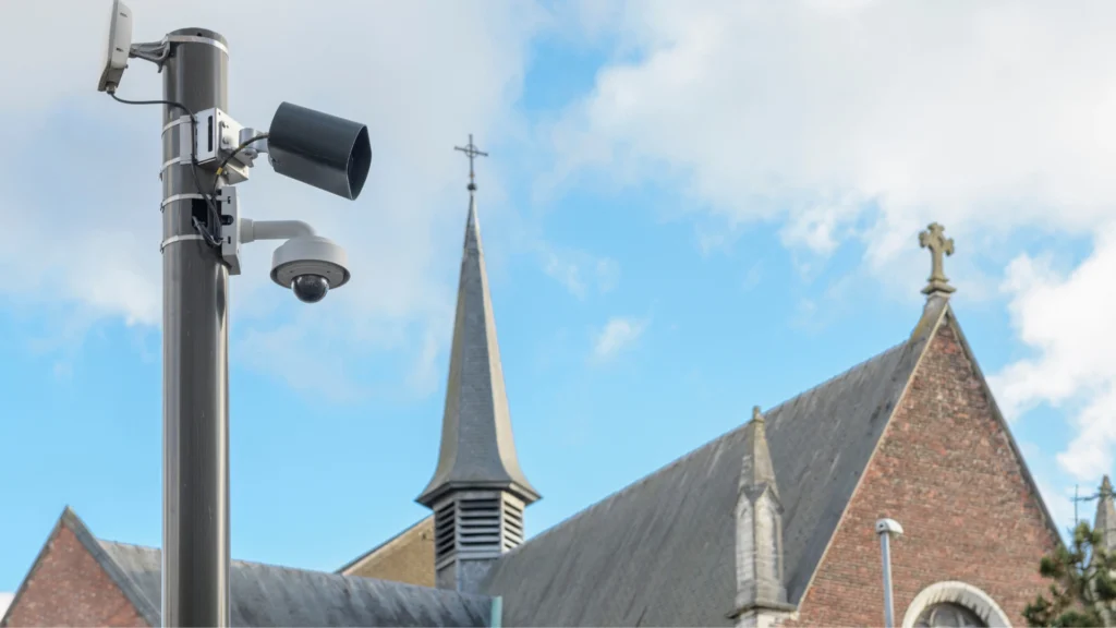 Religious center security camera system