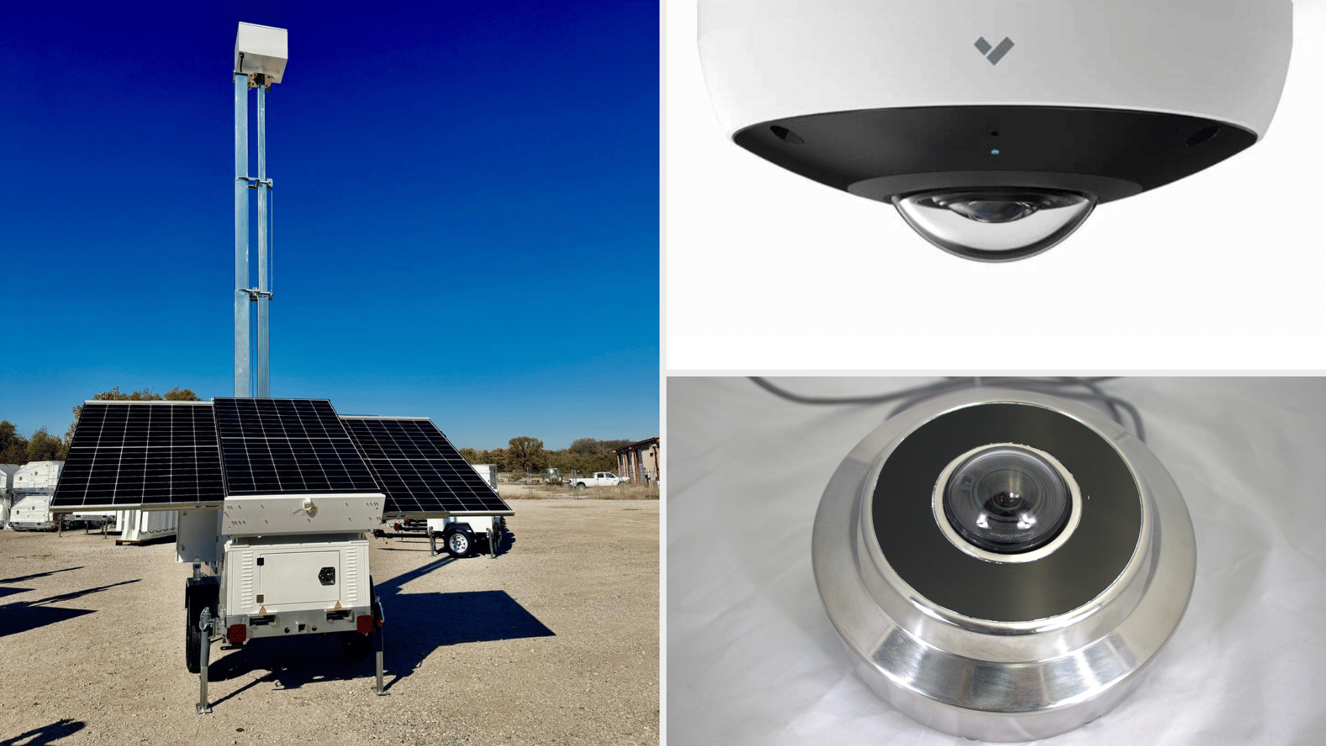 Solar-powered explosion-proof Verkada camera trailers